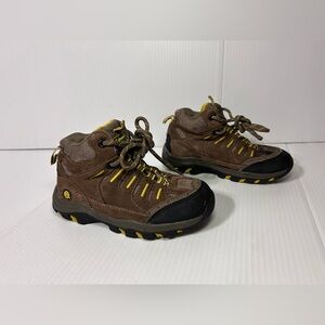 Coleman brown leather boots shoe kids boys size 11 M